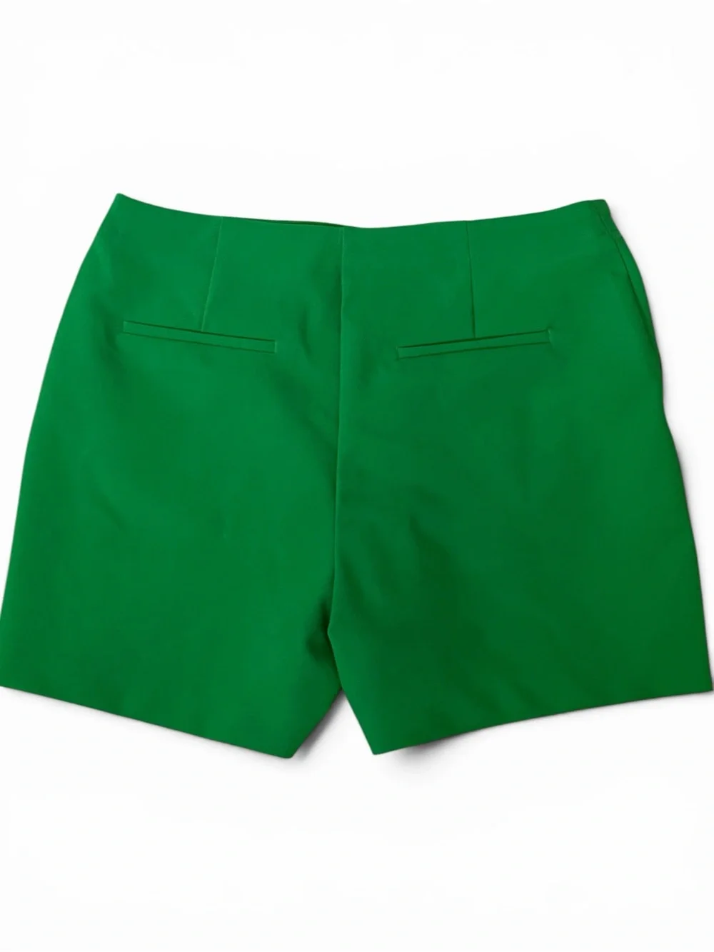 Rachel Zoe Emerald Green High-Waist Tailored Shorts - Picture 3 of 7